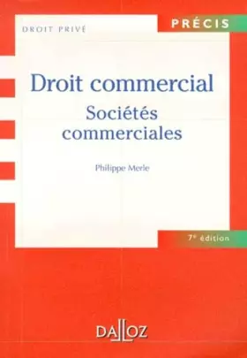 Couverture du produit · Droit commercial : Sociétés commerciales, 7e édition