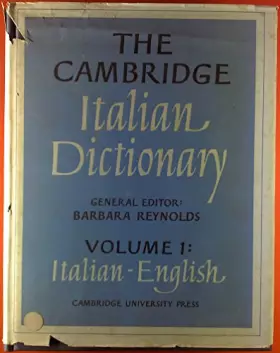 Couverture du produit · The Cambridge Italian Dictionary: Volume 1, Italian-English