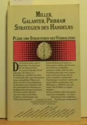 Couverture du produit · Strategien des Handelns. Pläne und Strukturen des Verhaltens