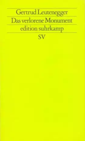 Couverture du produit · Das verlorene Monument