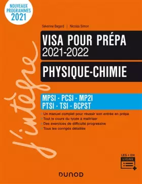 Couverture du produit · Physique-Chimie - Visa pour la prépa 2021-2022: MPSI-PCSI-MP2I-PTSI-TSI-BCPST (2021-2022)