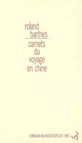 Couverture du produit · Carnets du voyage en Chine