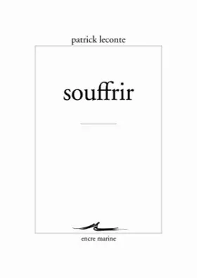 Couverture du produit · Souffrir