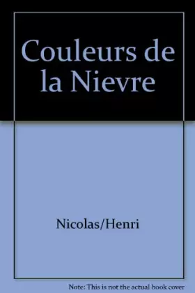 Couverture du produit · Couleurs de la Nievre