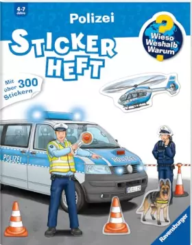 Couverture du produit · Wieso? Weshalb? Warum? Stickerheft - Polizei