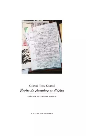 Couverture du produit · Écrits de chambre et d'écho