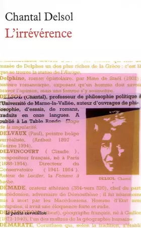 Couverture du produit · L'Irrévérence