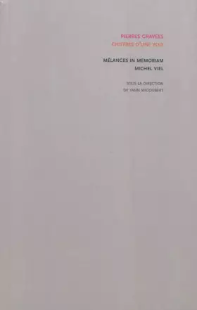 Couverture du produit · Pierres gravées chiffres d'une voix