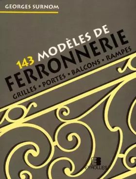 Couverture du produit · 143 modèles de ferronnerie
