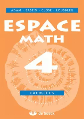 Couverture du produit · Espace math 4 - exercices.