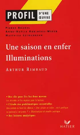 Couverture du produit · Une saison en enfer. Illuminations de Arthur Rimbaud