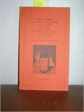 Couverture du produit · Erläuterungen und kleiner Kommentar zu Eckhard Henscheids Roman-Trilogie Die Vollidioten/ Geht in Ordnung sowieso, genau/ Die M