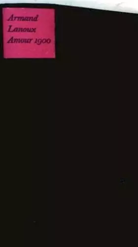 Couverture du produit · Amour 1900