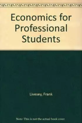 Couverture du produit · Economics for Professional Students