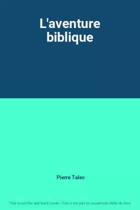 Couverture du produit · L'aventure biblique