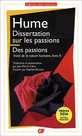 Couverture du produit · Dissertation sur les passions - Traité de la nature humaine livre II