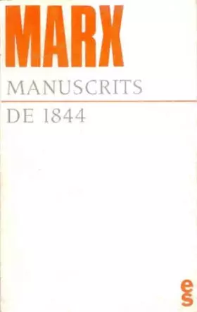 Couverture du produit · Manuscrits de 1844