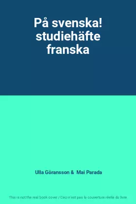 Couverture du produit · På svenska! studiehäfte franska