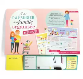 Couverture du produit · Le calendrier de la famille organisée mensuel 2020