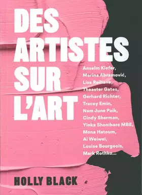 Couverture du produit · Des artistes sur l'art