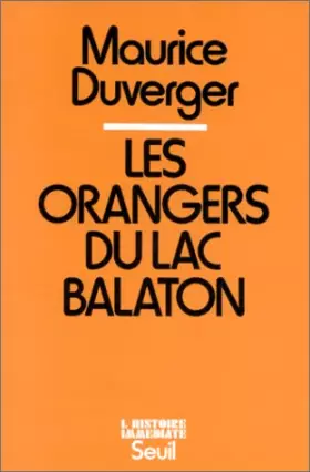 Couverture du produit · LES ORANGERS DU LAC BALATON