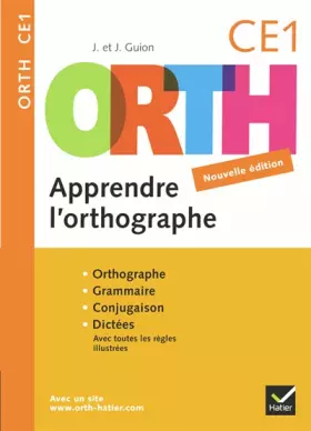 Couverture du produit · Apprendre l'orthographe CE1