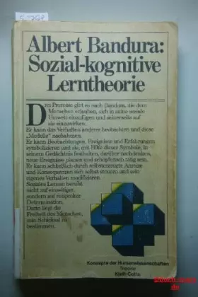 Couverture du produit · Albert Bandura: Sozial-kognitive Lerntheorie. Konzepte der Humanwissenschaften