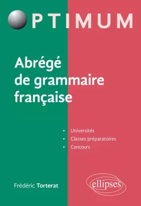 Couverture du produit · Abrégé de Grammaire Française