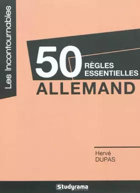 Couverture du produit · 50 règles essentielles en allemand