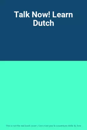Couverture du produit · Talk Now! Learn Dutch