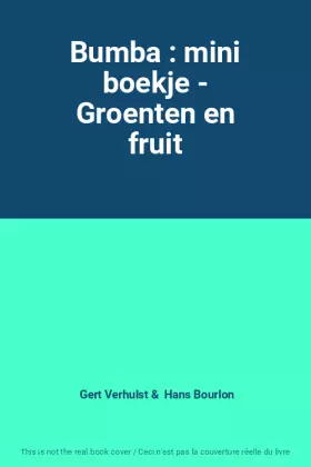 Couverture du produit · Bumba : mini boekje - Groenten en fruit
