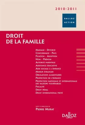 Couverture du produit · Droit de la famille 2010/2011 - 5e éd.: Dalloz Action