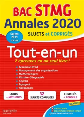 Couverture du produit · Annales Bac 2020 Tout-En-Un Bac STMG