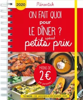 Couverture du produit · On fait quoi pour le dîner Spécial petits prix Mémoniak 2020