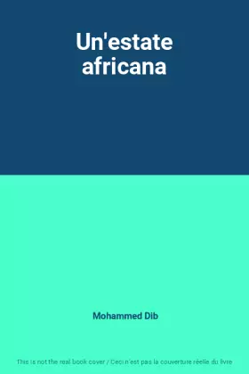 Couverture du produit · Un'estate africana