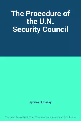 Couverture du produit · The Procedure of the U.N. Security Council