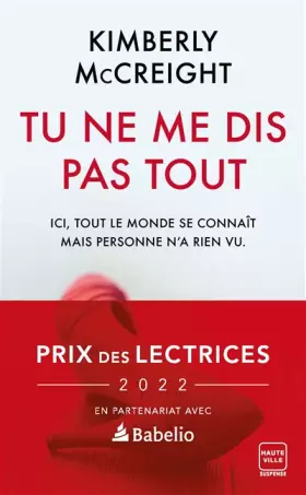 Couverture du produit · Tu ne me dis pas tout (Prix des lectrices 2022)