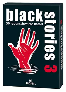Couverture du produit · Moses black stories 3, 50 rabenschwarze Rätsel, Das Krimi Kartenspiel: Die 50 ultimativen schwarzen Rätsel