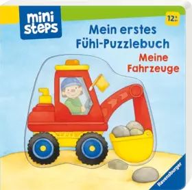 Couverture du produit · ministeps: Mein erstes Fühl-Puzzlebuch: Meine Fahrzeuge: Ab 12 Monaten