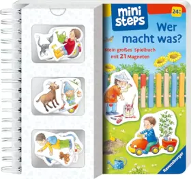 Couverture du produit · ministeps: Wer macht was?: Mein großes Spielbuch mit 21 Magneten. Ab 24 Monaten