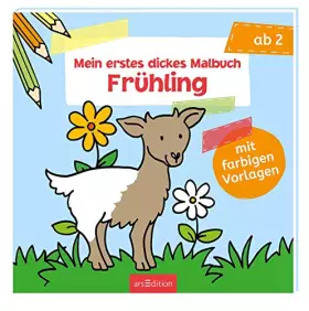 Couverture du produit · Mein erstes dickes Malbuch – Frühling: Mit farbigen Vorlagen | Erstes Ausmalen mit einfachen Motiven