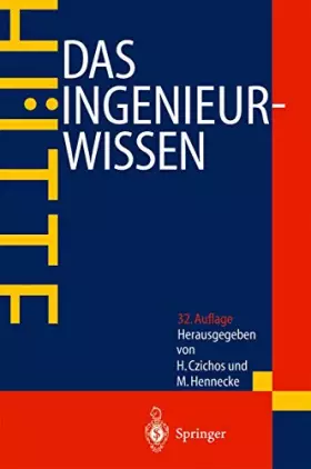 Couverture du produit · Hütte. Das Ingenieurwissen: 32., aktualisierte Auflage