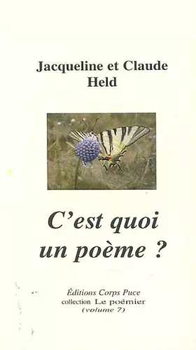 Couverture du produit · C'est quoi un poème ?