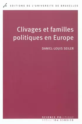 Couverture du produit · Clivages et familles politiques en Europe