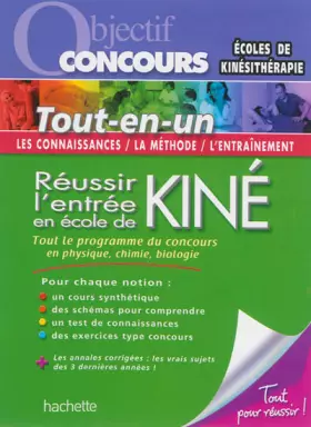 Couverture du produit · Réussir l'entrée en école de Kiné