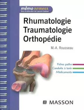 Couverture du produit · Rhumatologie Traumatologie Orthopédie