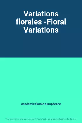 Couverture du produit · Variations florales -Floral Variations