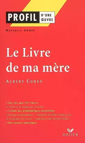 Couverture du produit · Le Livre de ma mère (Profil d'une oeuvre)