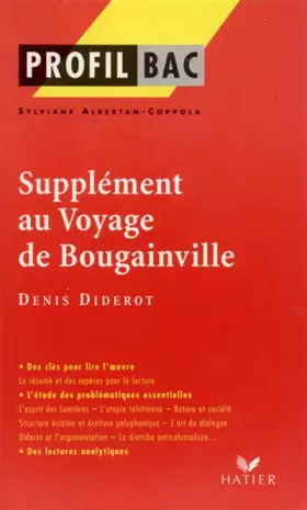 Couverture du produit · Supplément au Voyage de Bougainville, Denis Diderot