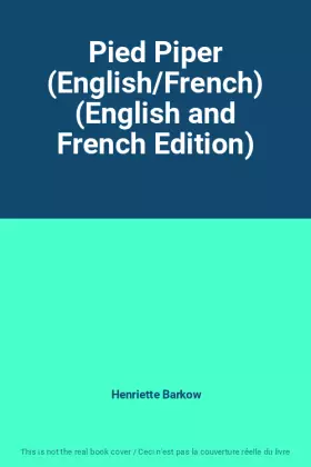 Couverture du produit · Pied Piper (English/French) (English and French Edition)